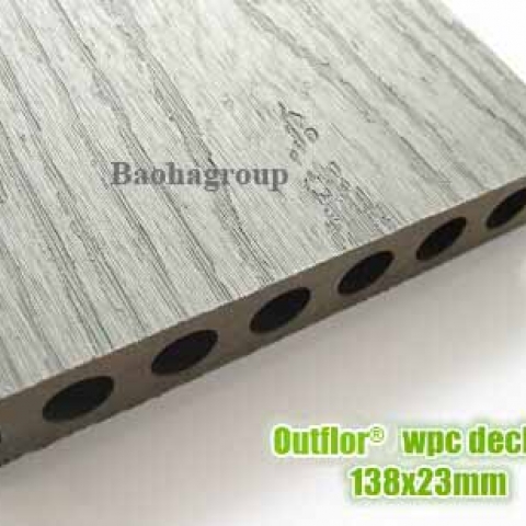 Sàn gỗ nhựa WPC ngoài trời tấm rỗng OBM120-19B